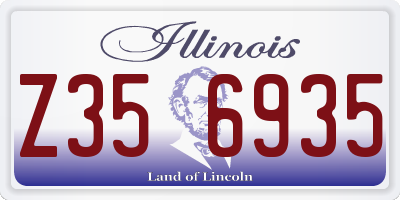 IL license plate Z356935
