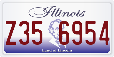 IL license plate Z356954
