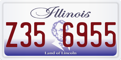 IL license plate Z356955