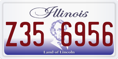 IL license plate Z356956