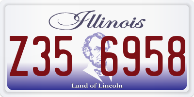 IL license plate Z356958