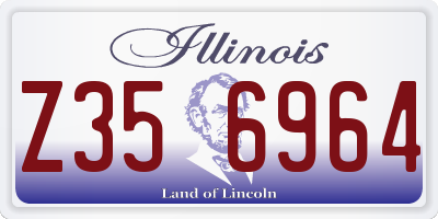 IL license plate Z356964