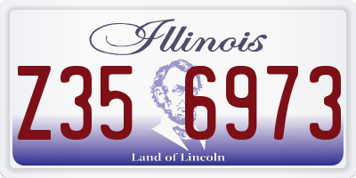 IL license plate Z356973