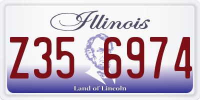 IL license plate Z356974