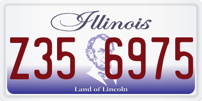 IL license plate Z356975
