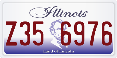 IL license plate Z356976