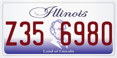 IL license plate Z356980
