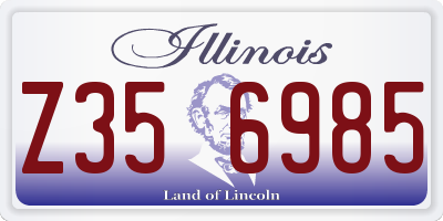 IL license plate Z356985