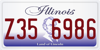 IL license plate Z356986