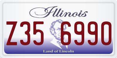 IL license plate Z356990