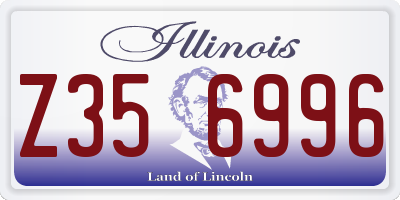 IL license plate Z356996
