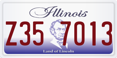 IL license plate Z357013