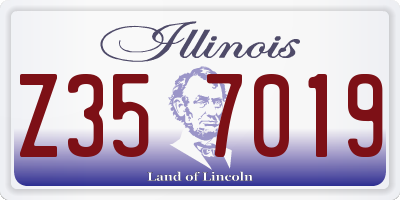 IL license plate Z357019