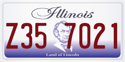 IL license plate Z357021