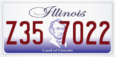 IL license plate Z357022