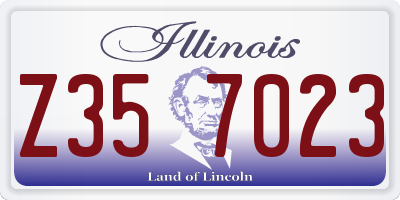 IL license plate Z357023