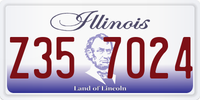 IL license plate Z357024
