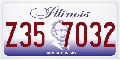 IL license plate Z357032