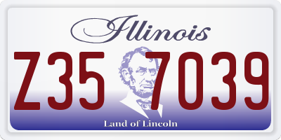 IL license plate Z357039
