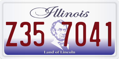 IL license plate Z357041
