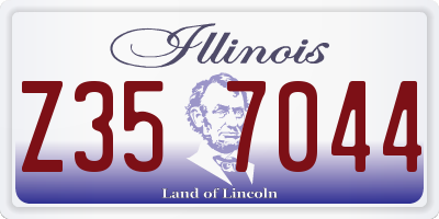 IL license plate Z357044