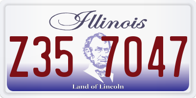 IL license plate Z357047