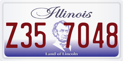 IL license plate Z357048