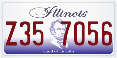 IL license plate Z357056