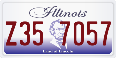 IL license plate Z357057