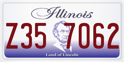 IL license plate Z357062