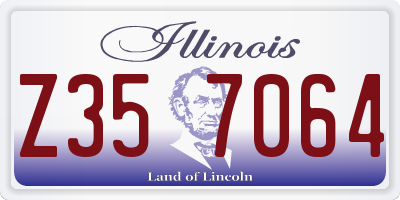 IL license plate Z357064