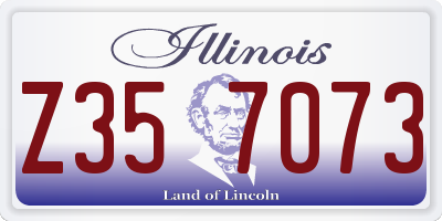 IL license plate Z357073