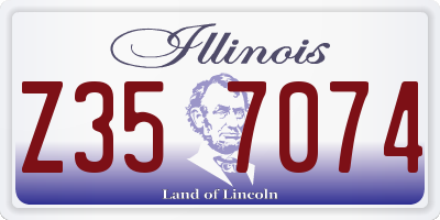IL license plate Z357074