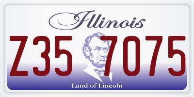 IL license plate Z357075