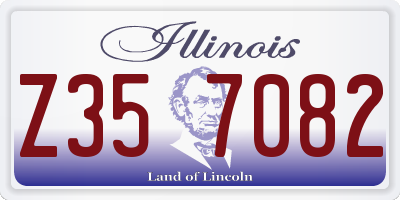 IL license plate Z357082