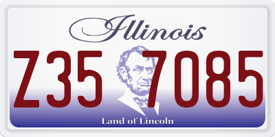 IL license plate Z357085