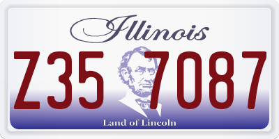 IL license plate Z357087