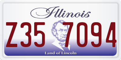 IL license plate Z357094
