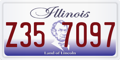 IL license plate Z357097