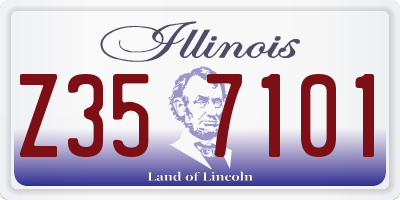 IL license plate Z357101