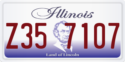 IL license plate Z357107