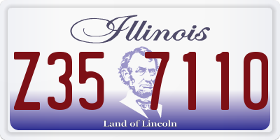 IL license plate Z357110
