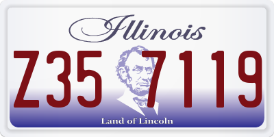 IL license plate Z357119