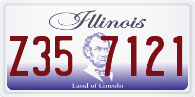 IL license plate Z357121