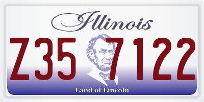 IL license plate Z357122
