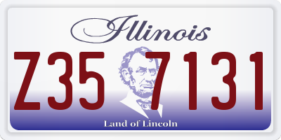 IL license plate Z357131