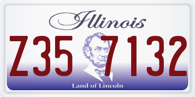 IL license plate Z357132