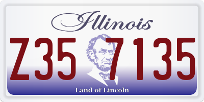 IL license plate Z357135
