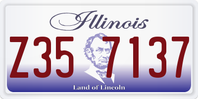 IL license plate Z357137