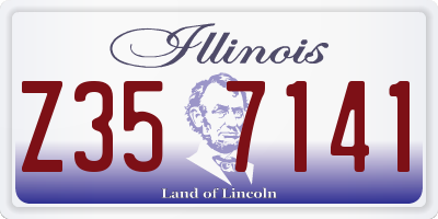 IL license plate Z357141